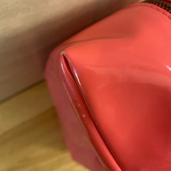 Versace Pink Cosmetic Bag with Embossed Logo - Picture 5 of 8